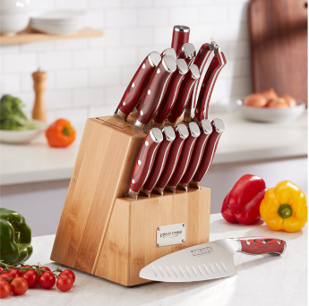 Ergo Chef Crimson G10 Knife Set image